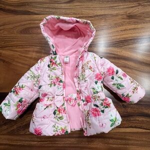 Little Me floral puffer 12 months